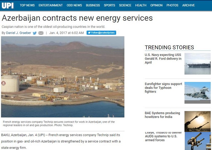 Azerbaijan contracts new energy services